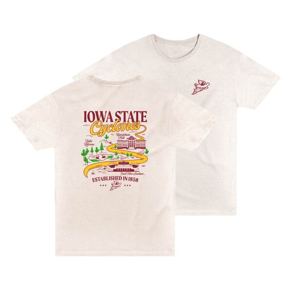 Uscape Punching Cy Vintage White Lightweight Short Sleeve T-Shirt back and front